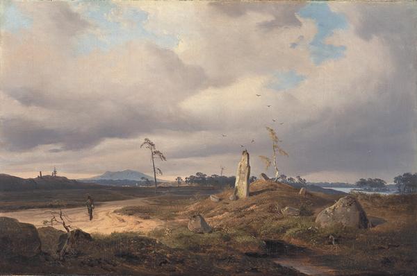 Rune stone large by Andreas Achenbach